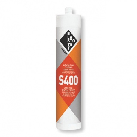 Σιλικόνη Elastotet S400 Αντιμυκητιακή 280 ml Διαφανής & Λευκή