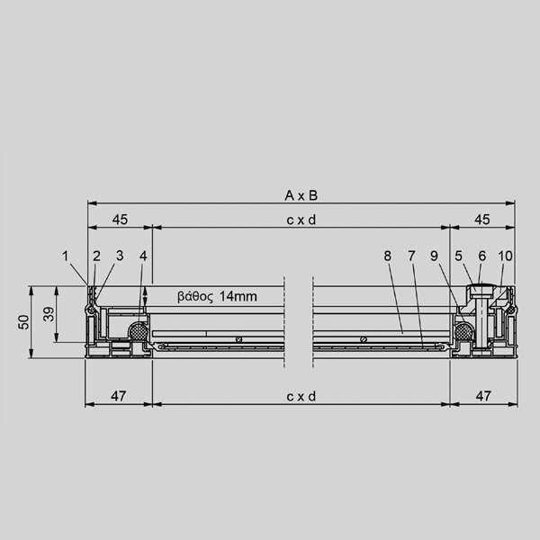 Φρεάτια Αλουμινίου BVA-SL Slim alu (ύψος εγκατάστασης 5 cm) - Image 2