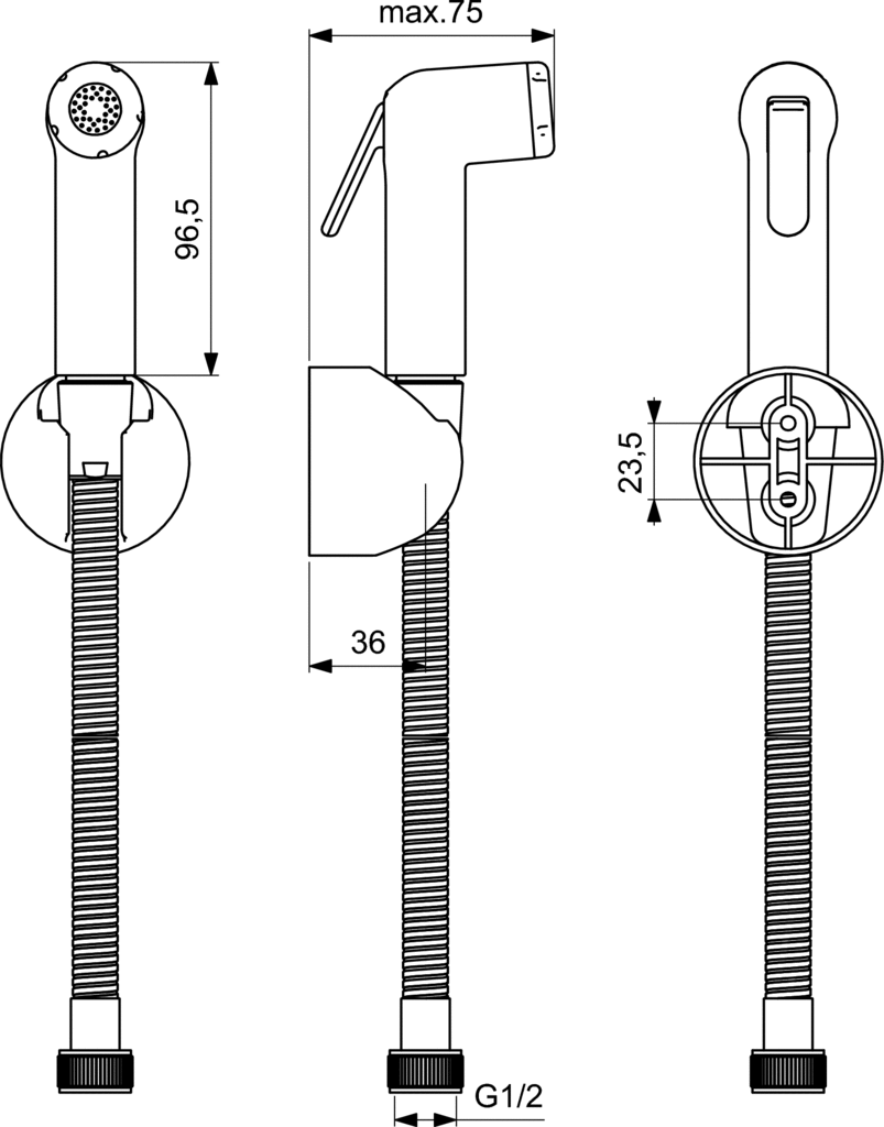 Ideal Standard IdealSpray ABS Ντους Μπιντέ - Image 3